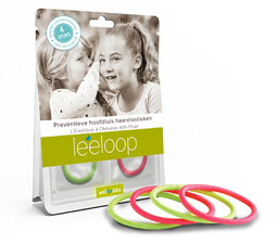 Leeloop Preventieve Haarelastieken Roze & Groen | Hoofdluis bestrijding